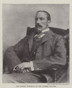 Det seneste portræt af Sir Alfred Milner af English Photographer