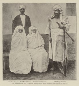 Medlemmerne af den østrigske mission, der netop er flygtet fra Khartoum af English Photographer