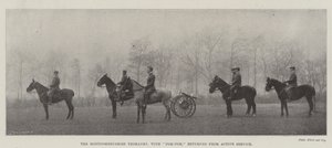 Montgomeryshire Yeomanry, med Pom-Pom, vendte tilbage fra Active Service af English Photographer