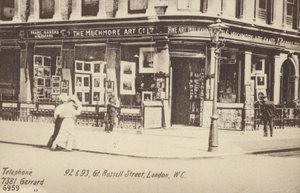 The Muchmore Art Co Ltd, 92 og 93, Great Russell Street, London, W C af English Photographer