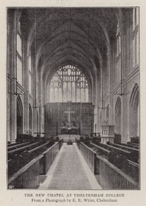 Det nye kapel på Cheltenham College af English Photographer