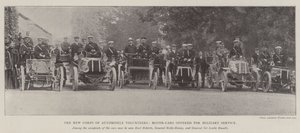 The New Corps of Automobile Volunteers, Motor-Cars tilbudt til militærtjeneste af English Photographer