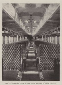 Det nye korridortog fra Great Western Railway Company af English Photographer