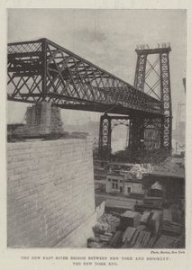 New East River Bridge mellem New York og Brooklyn, New York End af English Photographer