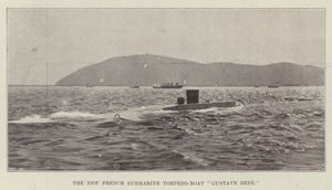 Den nye franske ubåd torpedo-båd Gustave Zede af English Photographer