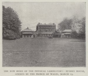 The New Home of the Physical Laboratory, Bushey House, åbnet af Prince of Wales, 19. marts af English Photographer