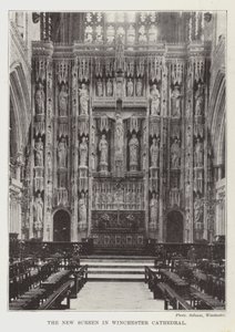 Den nye skærm i Winchester Cathedral af English Photographer