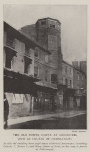 The Old Tower House i Leicester, nu under nedrivning af English Photographer