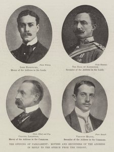 Åbningen af parlamentet, tilflyttere og udsendte af talen som svar på talen fra tronen af English Photographer