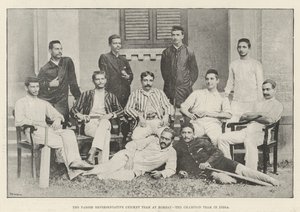 Parsee Repræsentant Cricket Team i Bombay, Champion Team i Indien af English Photographer