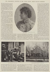Præsidentvalget i USA, major William McKinley af English Photographer