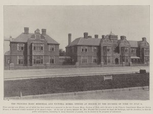 Princess Mary Memorial og Victoria Homes, åbnede i Bognor af hertuginden af York den 9. juli af English Photographer