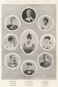 Prinsessen af Wales og hendes husstand af English Photographer