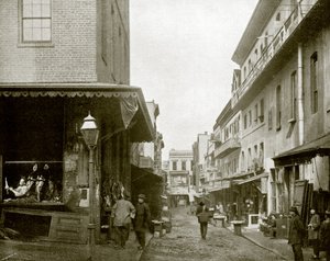 The Provision Market, Chinatown, San Francisco (s/h-billede) af English Photographer
