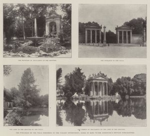 Købet af Villa Borghese af den italienske regering, hjulpet af kong Victor Emmanuels private abonnement af English Photographer