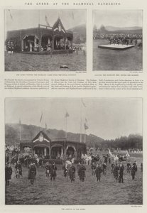 Dronningen ved Balmoral Gathering af English Photographer