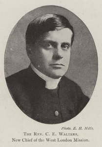 Pastor C E Walters, ny chef for West London Mission af English Photographer