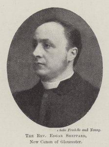 Pastor Edgar Sheppard, den nye kanon af Gloucester af English Photographer