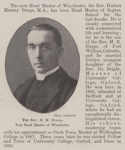 Pastor HM Burge, ny overmester i Winchester af English Photographer