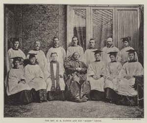 Præsten H R Haweis og hans blandede kor af English Photographer