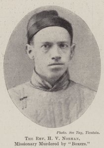 Pastor H V Norman, missionær myrdet af boksere af English Photographer