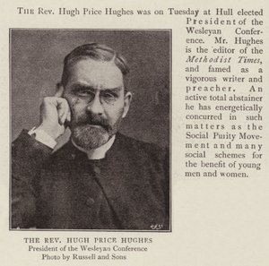 Pastor Hugh Price Hughes af English Photographer
