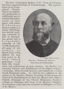 Præsten præbendær Barlow, ny dekan i Peterborough af English Photographer