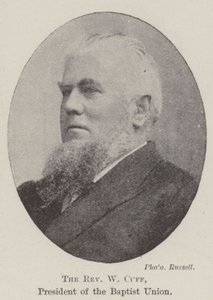 Reverend W Cuff, præsident for Baptist Union af English Photographer