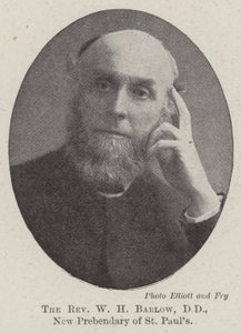 The Reverend W H Barlow, DD, New Prebendary of St Pauls af English Photographer