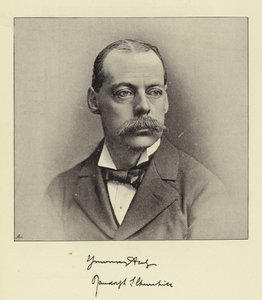 Lord Randolph Churchill, tidligere finansminister og tidligere formand for Underhuset af English Photographer