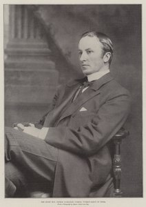 Den højre ærede George Nathaniel Curzon, vicekongevalgte i Indien af English Photographer