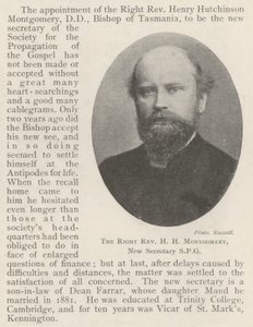 Den rigtige pastor H H Montgomery, ny sekretær SPG af English Photographer