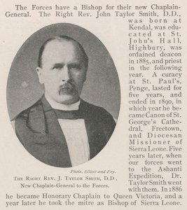 Den højre pastor J Taylor Smith, DD, ny generalpræst for styrkerne af English Photographer