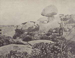 The Rocking Stone, Hobart af English Photographer