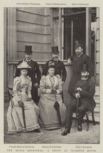 The Royal Trolovelse, en gruppe i Clarence House af English Photographer