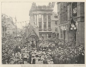 Royal Marriage Celebration i Inverness, synger God Save the Queen af English Photographer