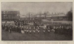 Royal Review of Composite Household Cavalry Regiment i Windsor af English Photographer