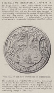 The Seal of the New University of Birmingham af English Photographer