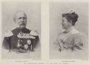 Den 70-års fødselsdag for kongen af Sachsen af English Photographer