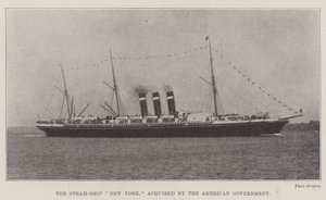 Steam-Ship New York, erhvervet af den amerikanske regering af English Photographer