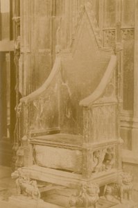 The Stone of Scone i kroningsstolen af English Photographer