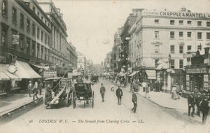 The Strand fra Charing Cross, London af English Photographer