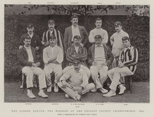 Surrey Eleven, vinderne af Cricket County Championship, 1894 af English Photographer