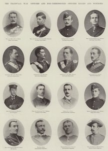 Transvaalkrigen, officerer og underofficerer dræbt og såret af English Photographer