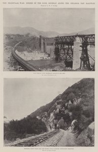 Transvaal-krigen, scener fra Boer Retreat langs Delagoa Bay Railway af English Photographer