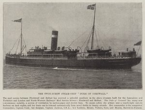 Twin-Screw Steam-Ship Duke of Cornwall af English Photographer