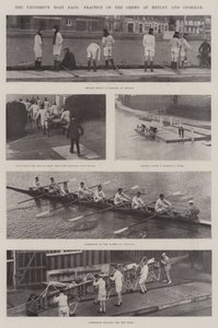 University Boat Race, Øvelse af besætningerne i Henley og Cookham af English Photographer