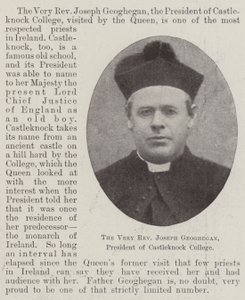 Den meget pastor Joseph Geoghegan, formand for Castleknock College af English Photographer