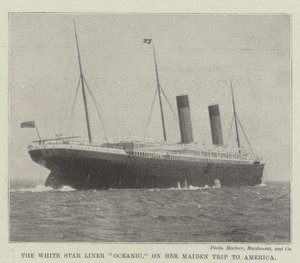 The White Star Liner Oceanic, på sin jomfrurejse til Amerika af English Photographer