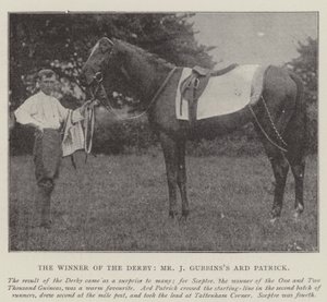 Vinderen af Derbyet, Mr J Gubbinss Ard Patrick af English Photographer